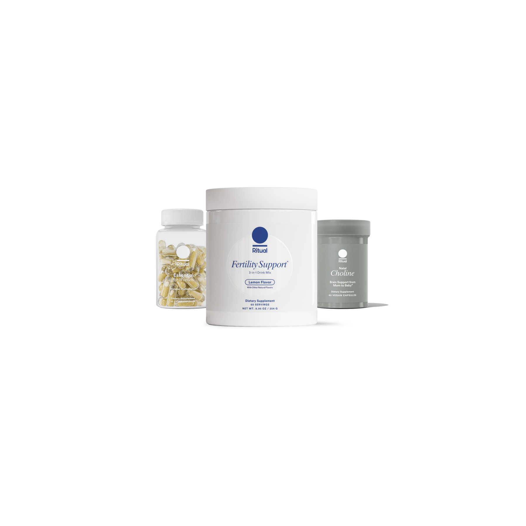 Fertility Support, Essential Prenatal, & Choline Trio